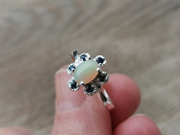 Inel argint & opal etiopian