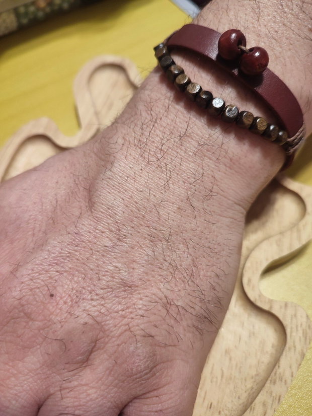 Brățară bărbătească piele handmade