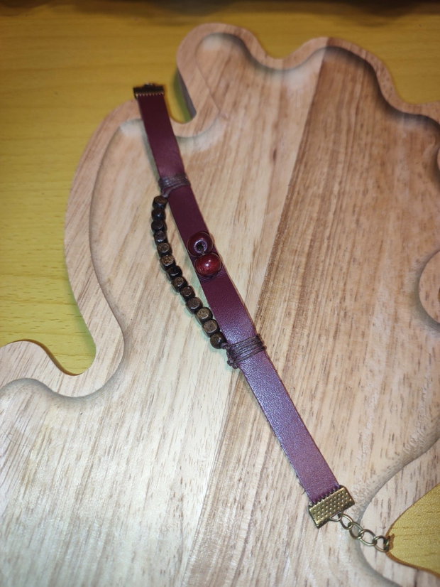 Brățară bărbătească piele handmade