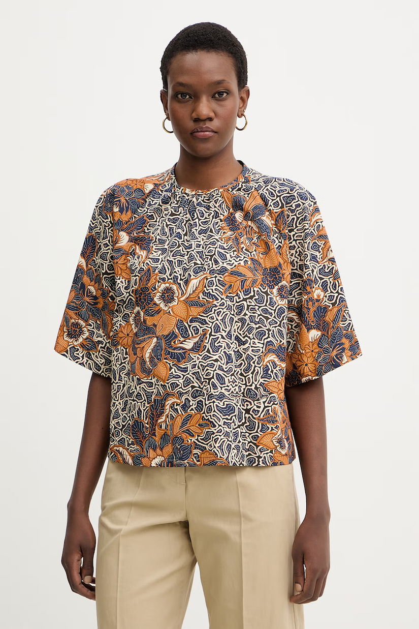 Weekend Max Mara bluză din bumbac QUAGLIA