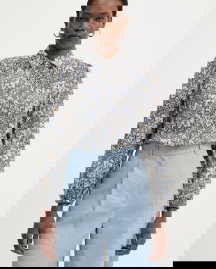 Weekend Max Mara cămașă din bumbac PERIODI