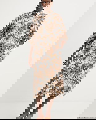 MM by Max Mara rochie din bumbac FALDA