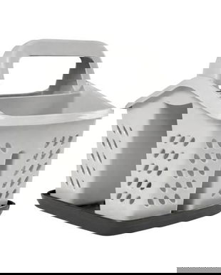 Suport/scurgator tacamuri si ustensile de bucatarie, gri