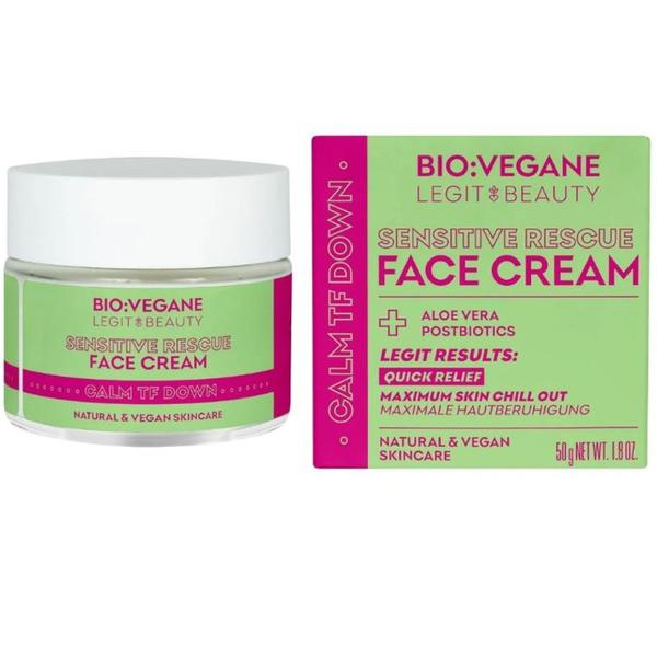 Crema de Fata pentru Ten Sensibil - Bio:Vegane Legit Beauty Calm TF Down Face Cream, 50 ml