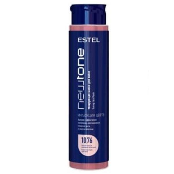 Masca nuantatoare cu cheratina pentru par blond NewTone Estel,10/76 Blond deschis maroniu-violet, 400 ml