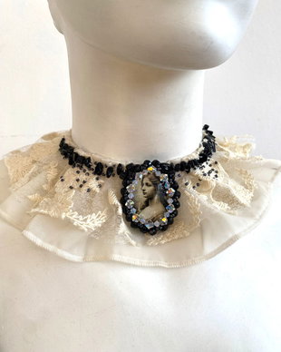 Chocker elegant・ Bijuterie unicat・Chocker・Guler・Colier vrem dantela