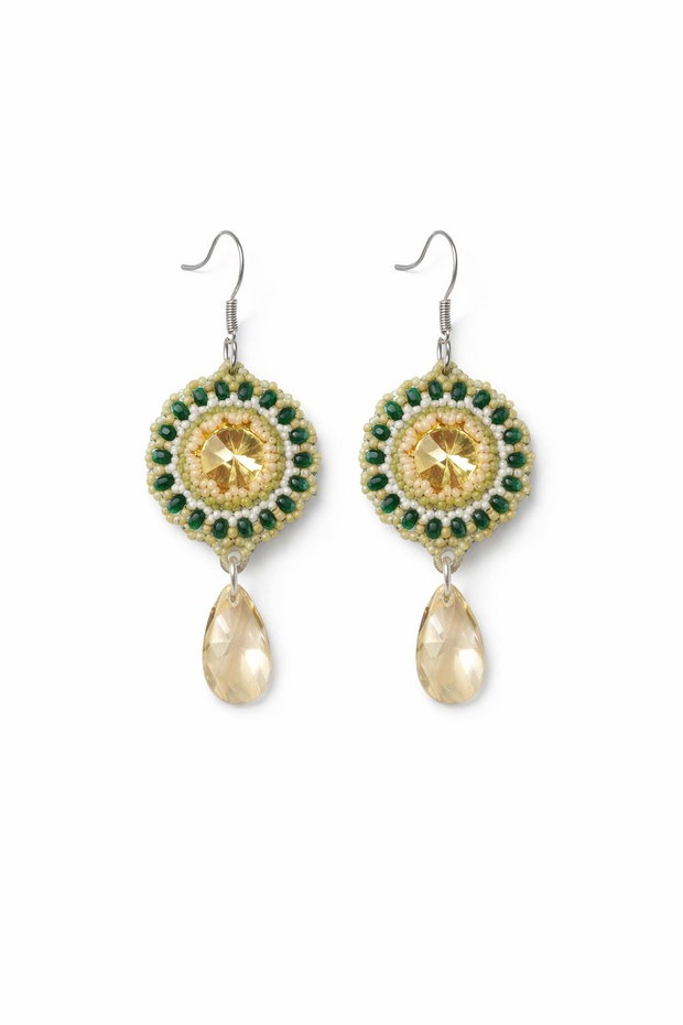 Cercei eleganti cu cristale Swarovski