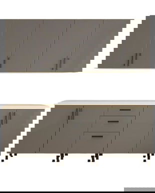 Bucatarie 200 cm mdf acryl gri