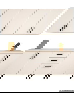 Bucatarie 200 cm mdf acryl alb