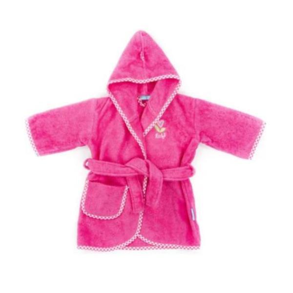 Halat de baie, fetite, bumbac, 1-2 ani, roz