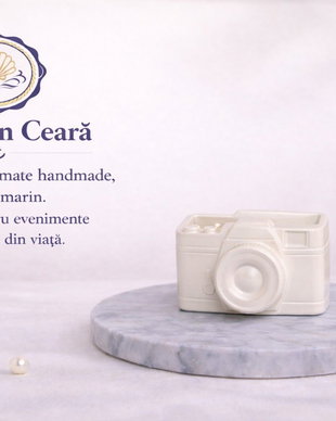 Obiect decorativ cameră foto  alb, stil marin minimalist, handmade
