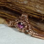Inele Wishbone Stone, cu turmaline colorate