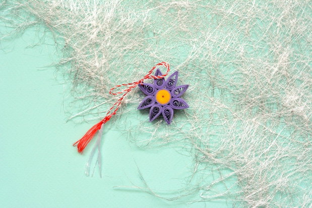 Broșă: Floare/ Mandală