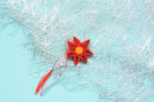 Broșă: Floare/ Mandală