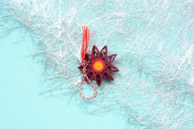Broșă: Floare/ Mandală