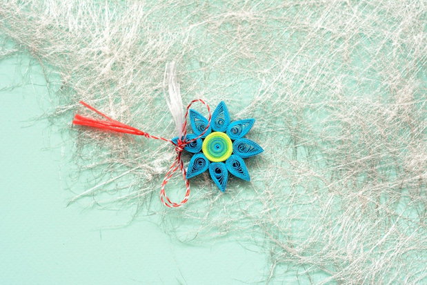 Broșă: Floare/ Mandală