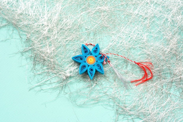 Broșă: Floare/ Mandală