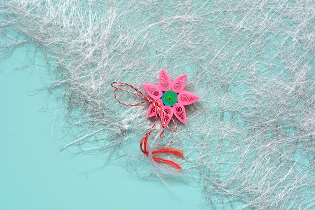 Broșă: Floare/ Mandală