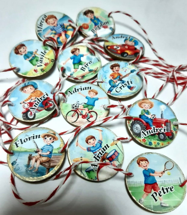 Martisor personalizat cu nume