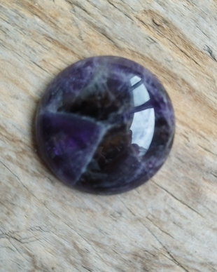 Cabochon ametist, 30x7 mm