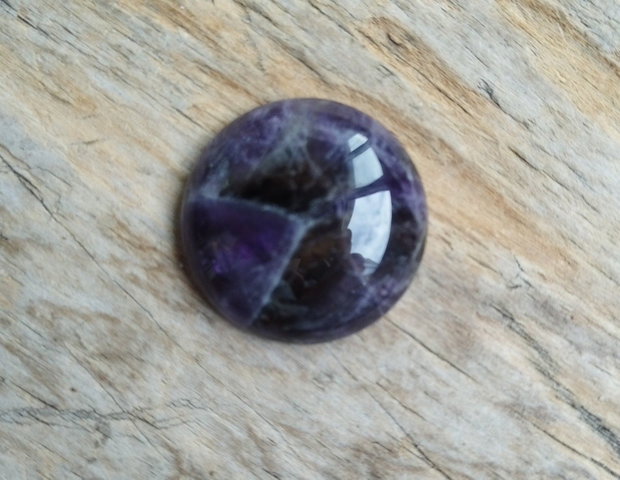 Cabochon ametist, 30x7 mm