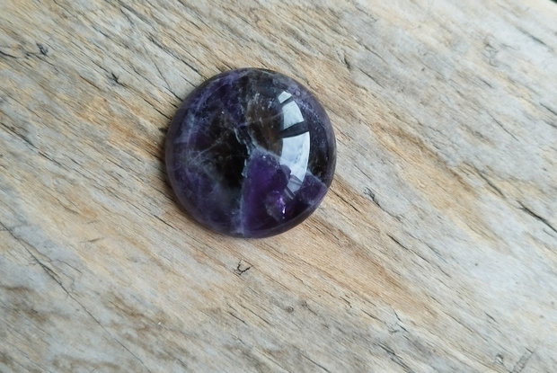 Cabochon ametist, 30x7 mm