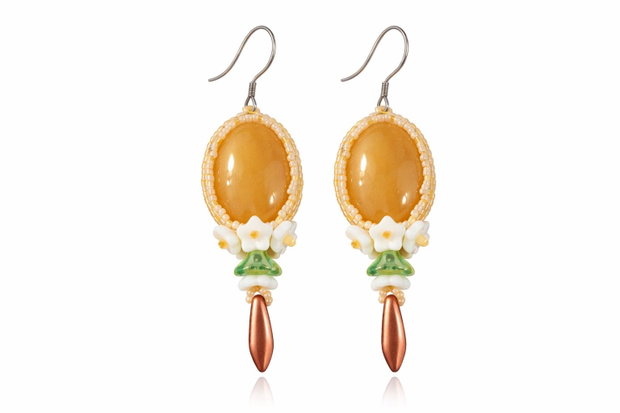 Cercei cu aventurin Amber Bloom