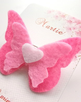 Mărțișoare handmade - fluturi din fetru