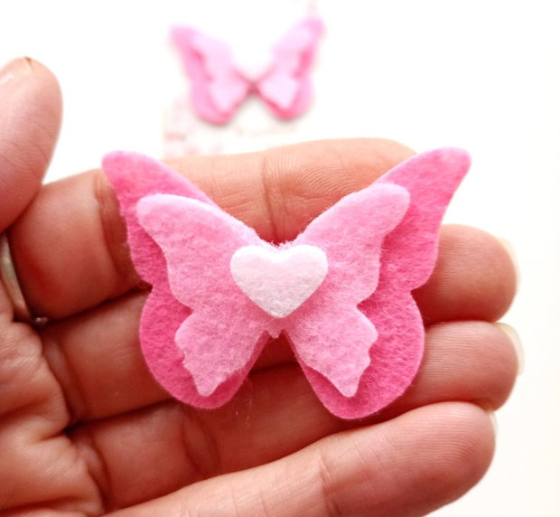 Mărțișoare handmade - fluturi din fetru