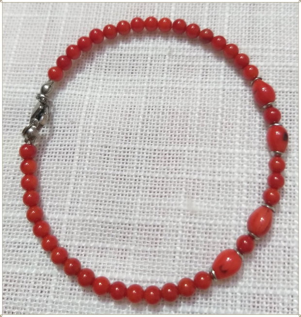 BRATARA- CORAL ROSU-1