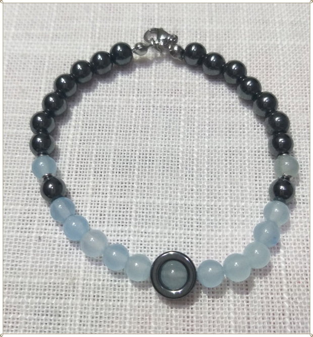 SET- AGAT BLEU-DESCHIS SI HEMATIT