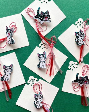 Martisor, brosa pisica