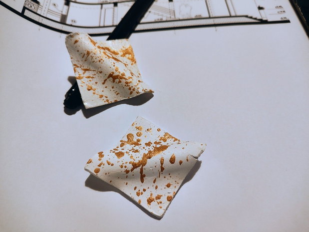 Cercei ceramici handmade
