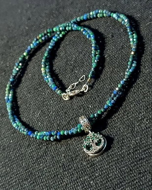 Rezervat Colier argint X2 crisocola charm argint arborele vietii stil celtic minimalist boho chic trendy