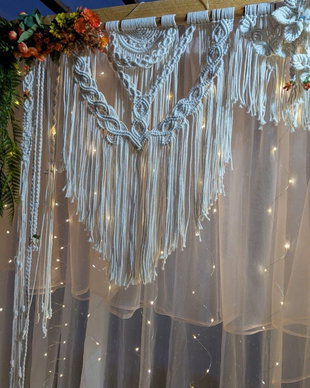 Decoratiune nunta macrame