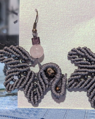 Cercei macrame