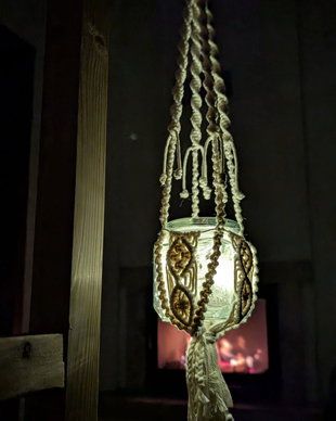 Suport ghiveci macrame