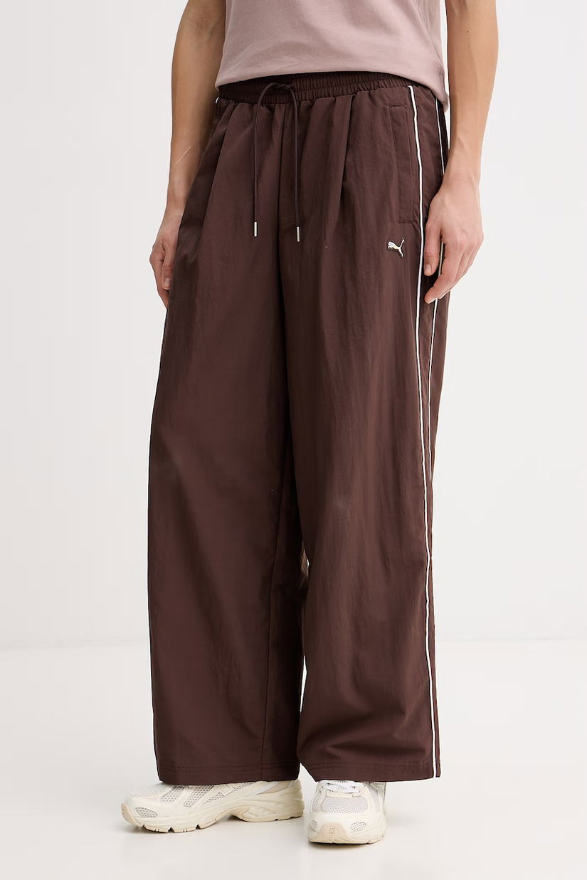 Puma pantaloni de trening Piping Relaxed Woven