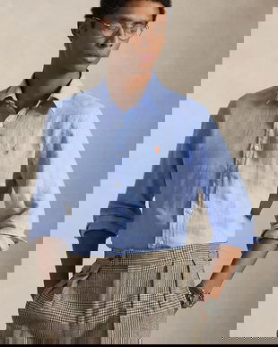 Polo Ralph Lauren cămașă de in Long Sleeve Sport Shirt