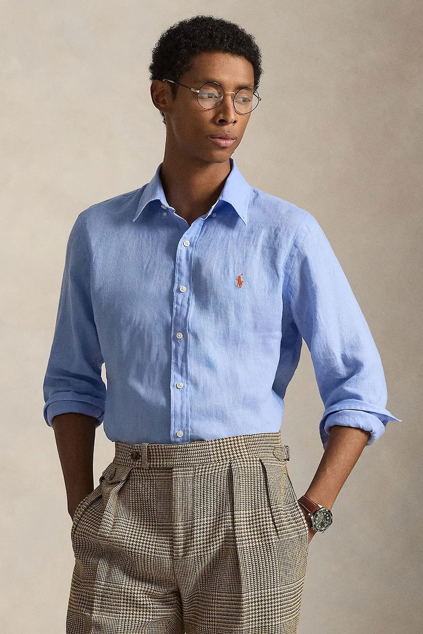 Polo Ralph Lauren cămașă de in Long Sleeve Sport Shirt