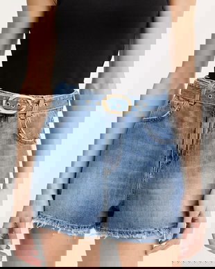 Twinset pantaloni scurți jeans