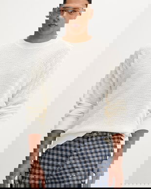 Hugo Blue pulover de bumbac Sanjou