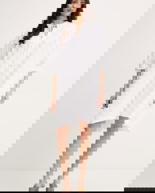 BOSS rochie din bumbac Dollână