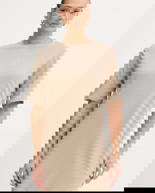 Armani Exchange rochie din bumbac