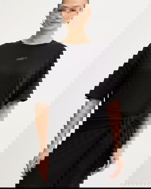 Armani Exchange rochie din bumbac