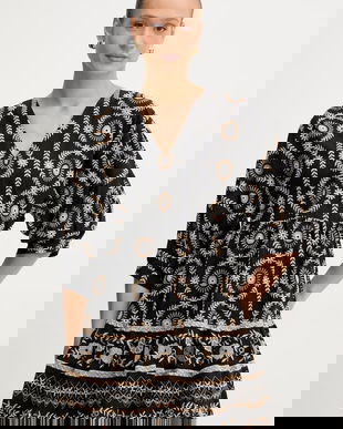 Twinset rochie din bumbac