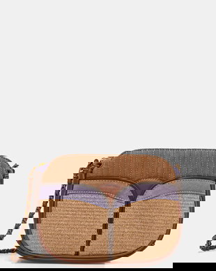 Sessun geantă de mână din piele întoarsă