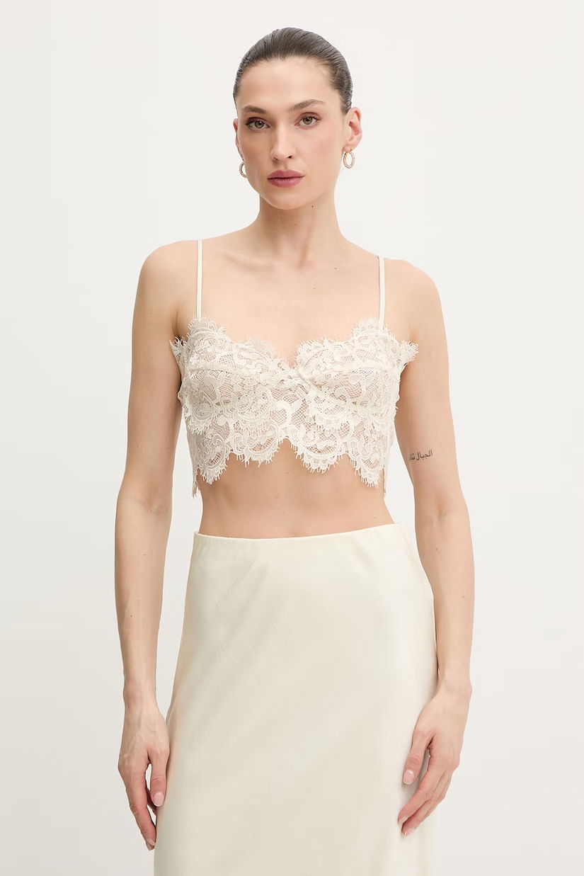 Bardot bluză de damă din dantelă