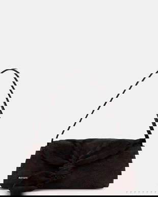 Rotate geantă de mână din piele întoarsă