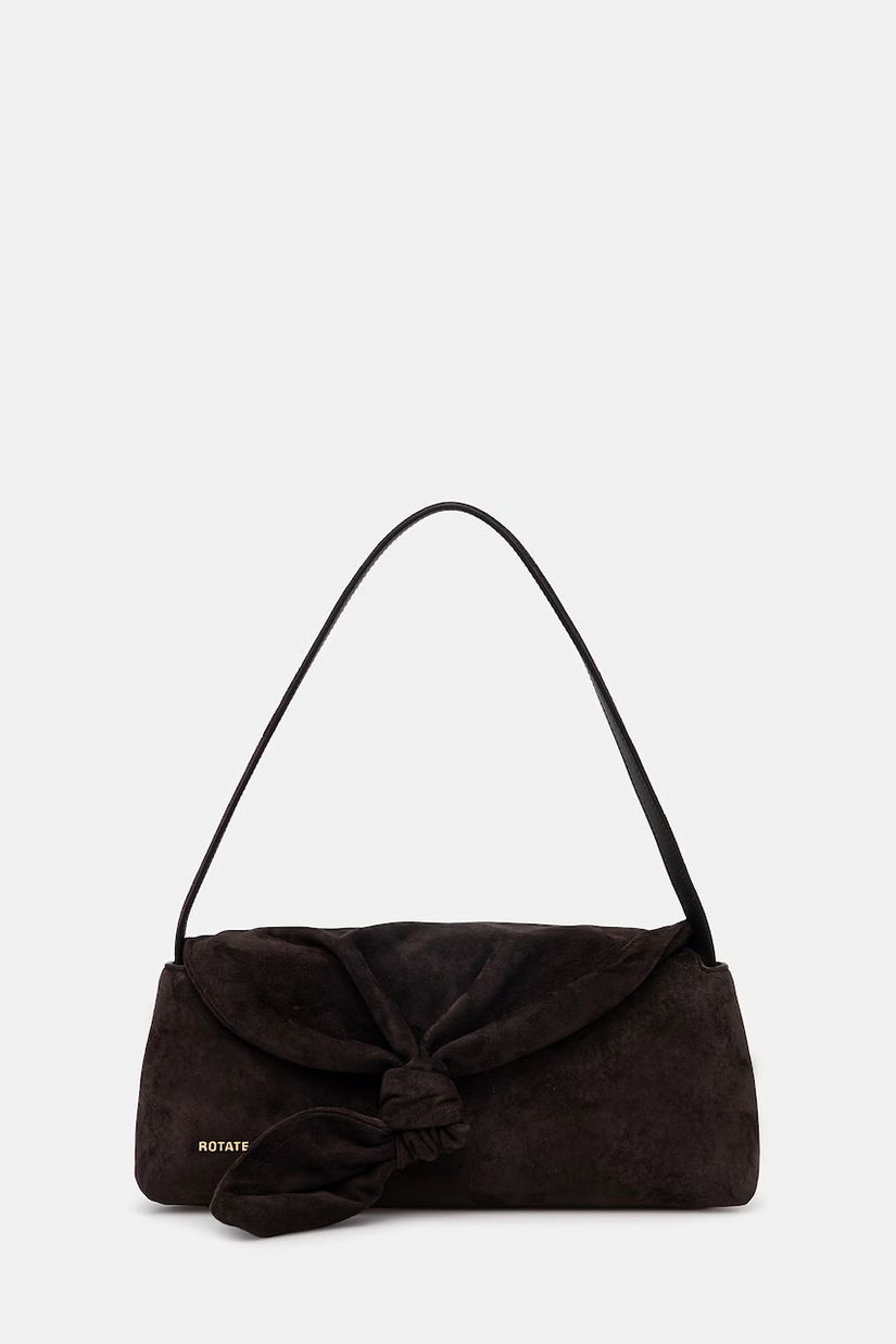 Rotate geantă de mână din piele întoarsă